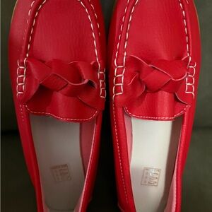 Red Loafers / Moccasins Woman’s Size 6